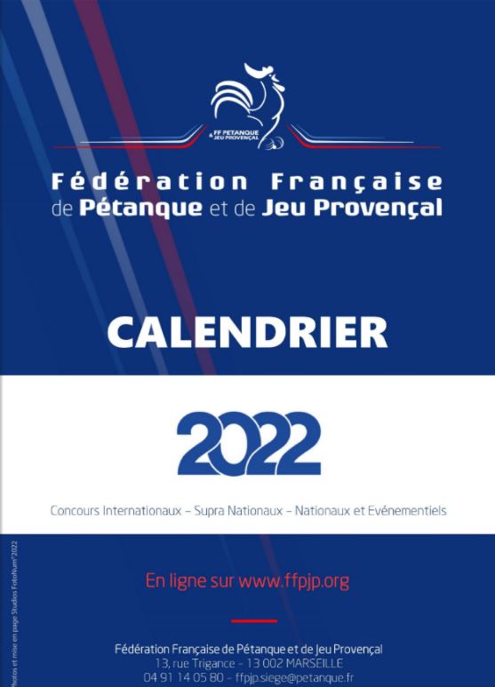 FFPJP calendrier 2022